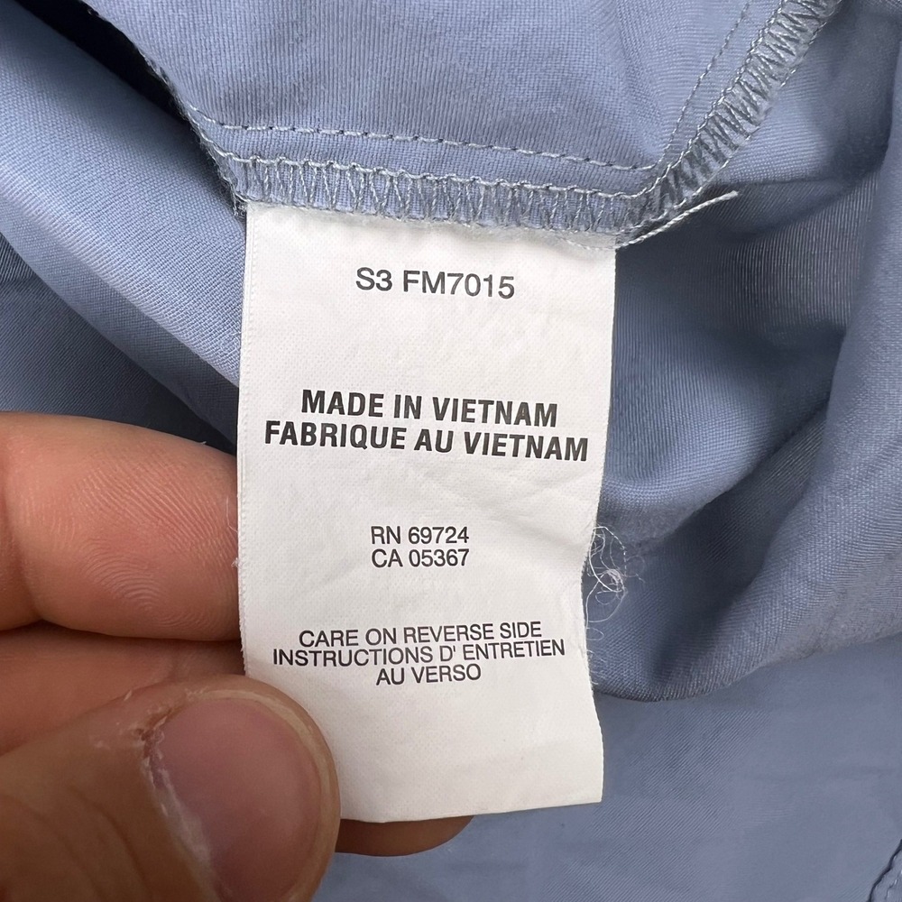 Columbia PFG Bahama II Shirt L Blue Nylon LS Fishing UPF 30 FM7015 - Picture 7 of 9